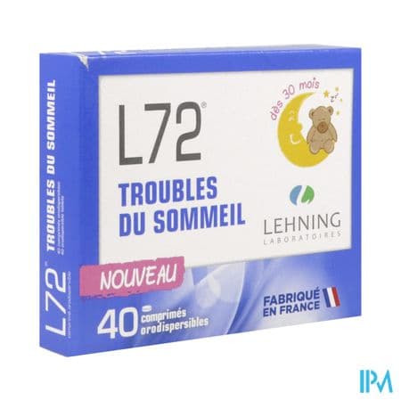 Lehning l 72 Comprime Orodispersible 40 — Pharmacie Lafayette Daloy
