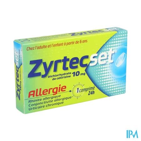 ZYRTECSET 10MG CPR SECABLE 7