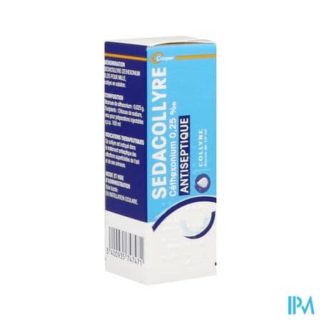 SEDACOLLYRE CETHEX 0,025% COL 10ML — Pharmacie Du Vieil Abreuvoir