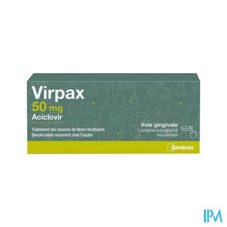Virpax 50mg Comprime Buccogingival Mucoadhesif 1