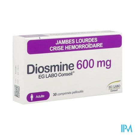 Diosmine Eg Labo Conseil 600mg Comprime 30
