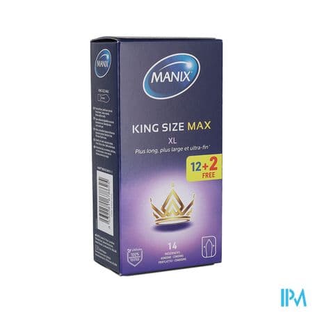 Manix King Size Max Preservatif 12 + 2 Gratuit