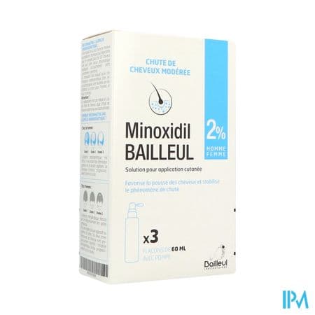 MINOXIDIL 2% BAILLEUL SOL EXT60ML3