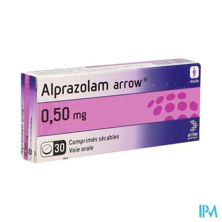 ALPRAZOLAM 0,50MG ARROW CPR SEC.30 — Pharmacie Tocaven - Bordeaux