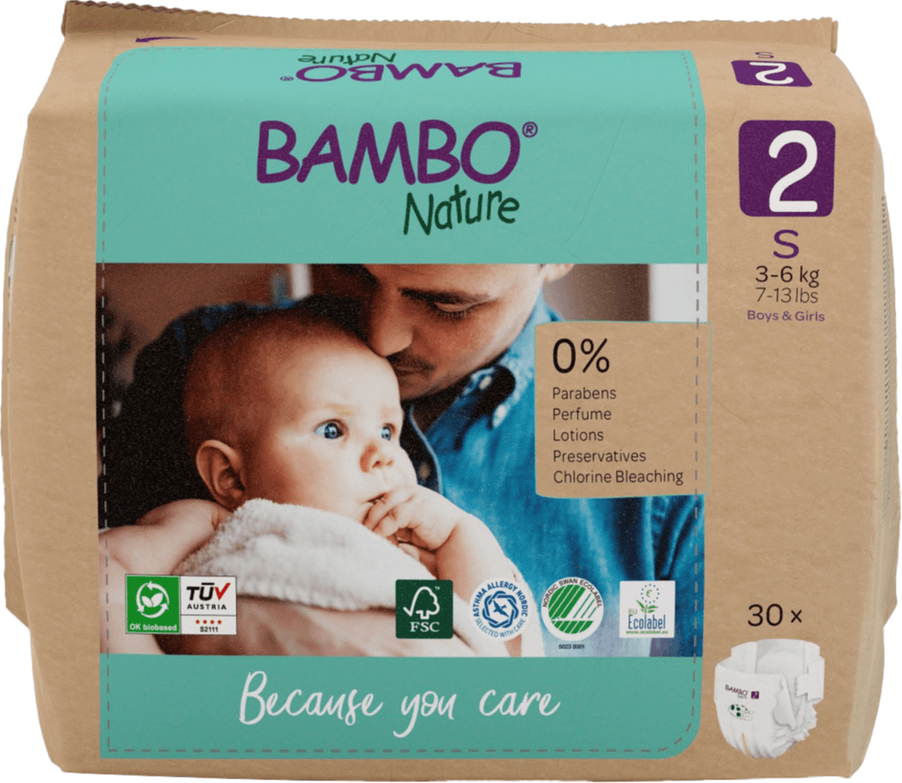 BAMBO NATURE COUCHE 3-6KG T2 X30 — Pharmacie des Vergnes Clermont-Ferrand