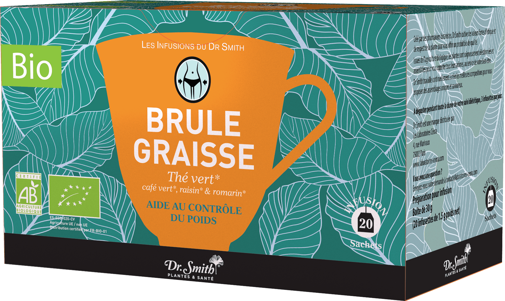 DR SMITH TIS BIO BRULE GRA SACH 20 — Pharmacie du Flore