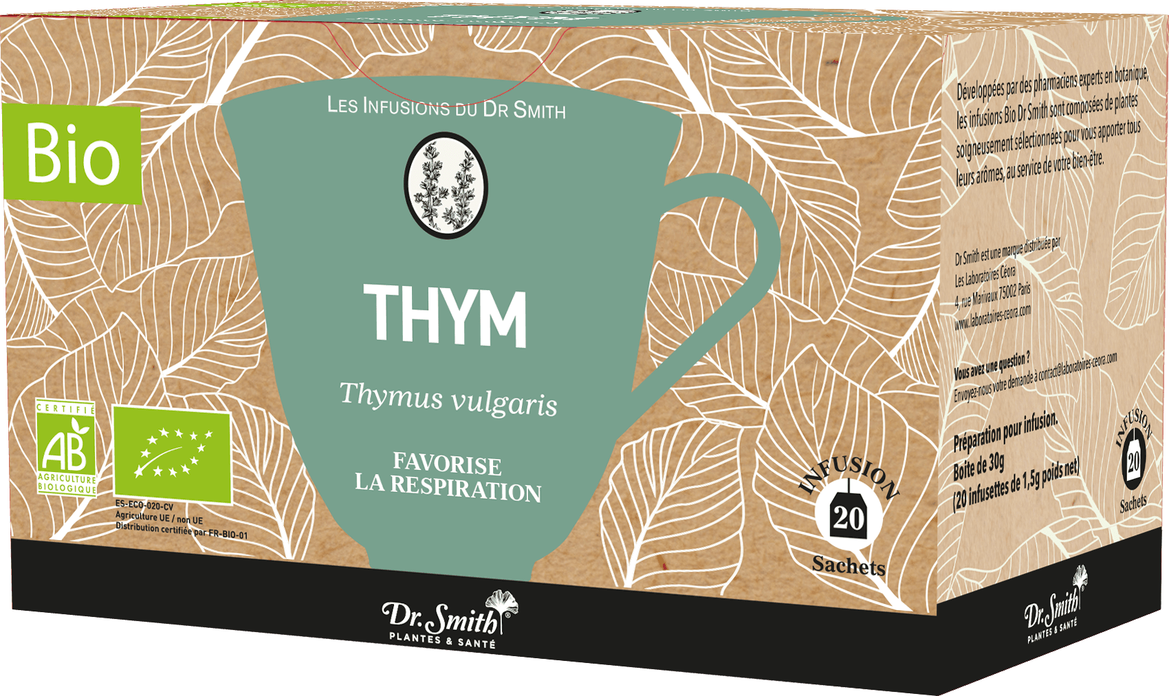 DR SMITH TIS BIO THYM SACH 20 — Pharmacie de Bois Lemaitre - Marseille