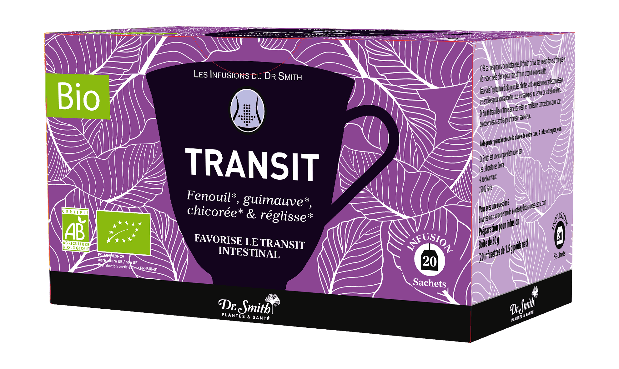 DR SMITH TIS BIO TRANSIT SACH 20 — Pharmacie de Bois Lemaitre - Marseille