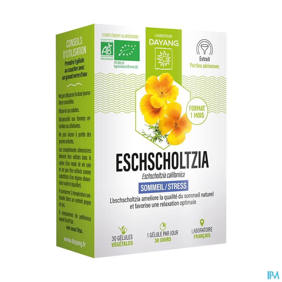 Dayang Eschscholtzia Bio - 1 Mois 30 Gelule / 30 Jours — Pharmacie Tocaven - Bordeaux