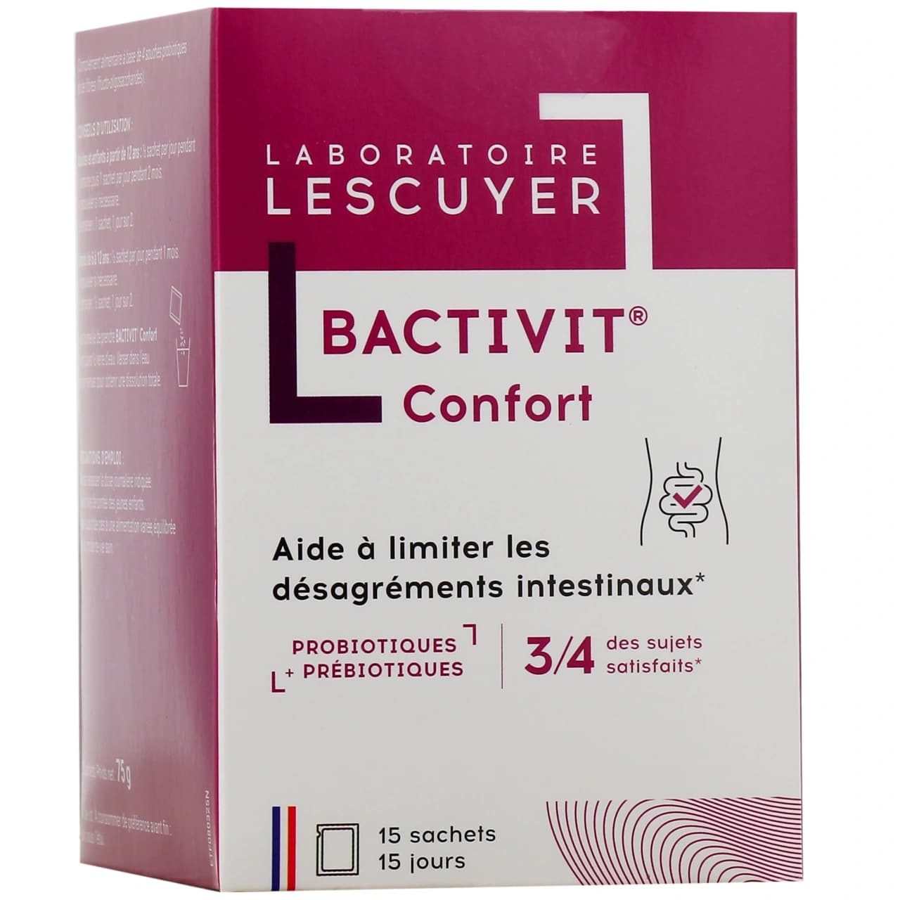 BACTIVIT CONFORT LESCUYER SACH 15 — Pharmacie Chapelle International