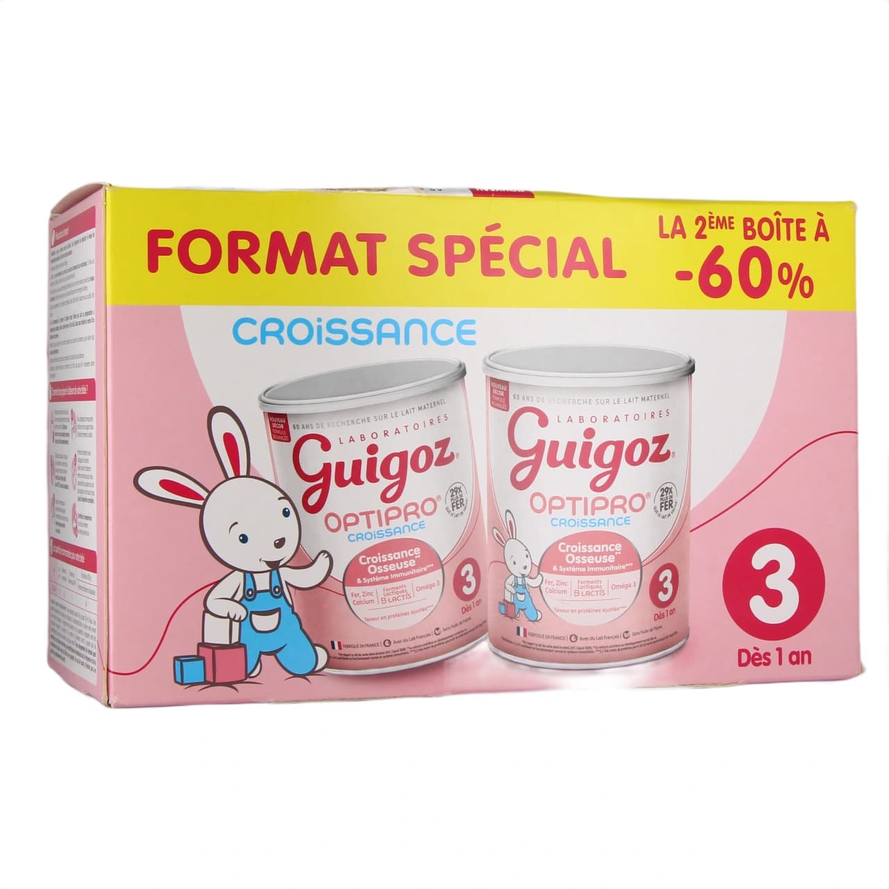 NESTLE GUIGOZ OPTIPRO 3 BIPACK 2X780G — Pharmacie des Mèches