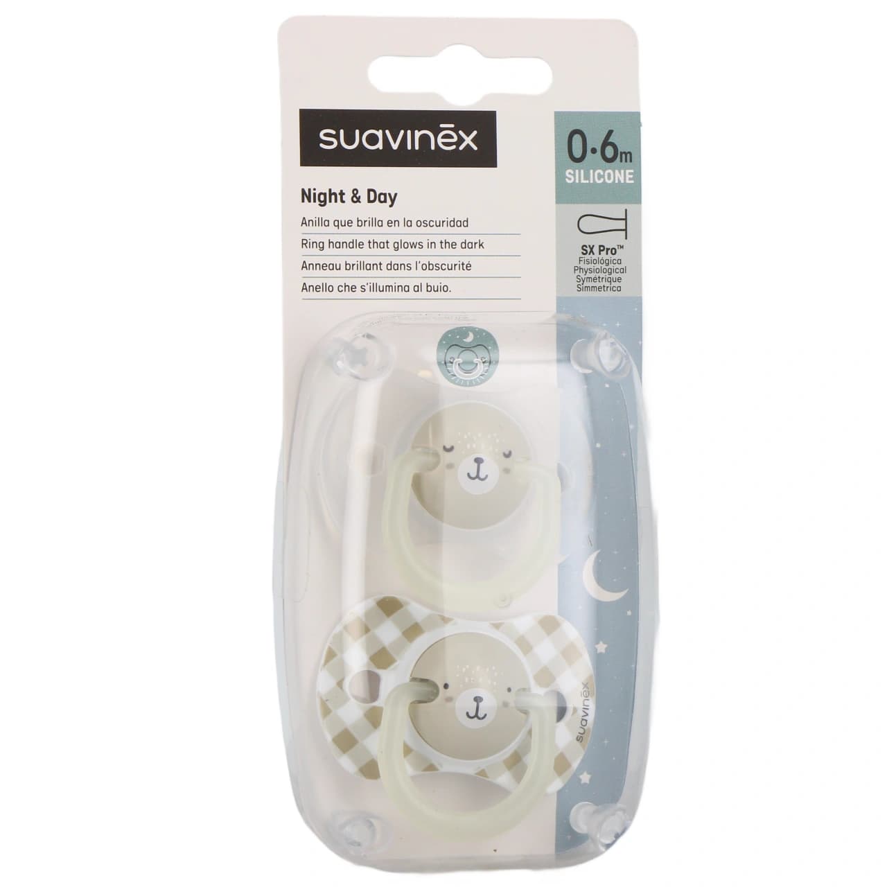 SUAVINEX SUC NIGHT&DAY GRIS 0 6M2 — Pharmacie St Honoré - Amiens