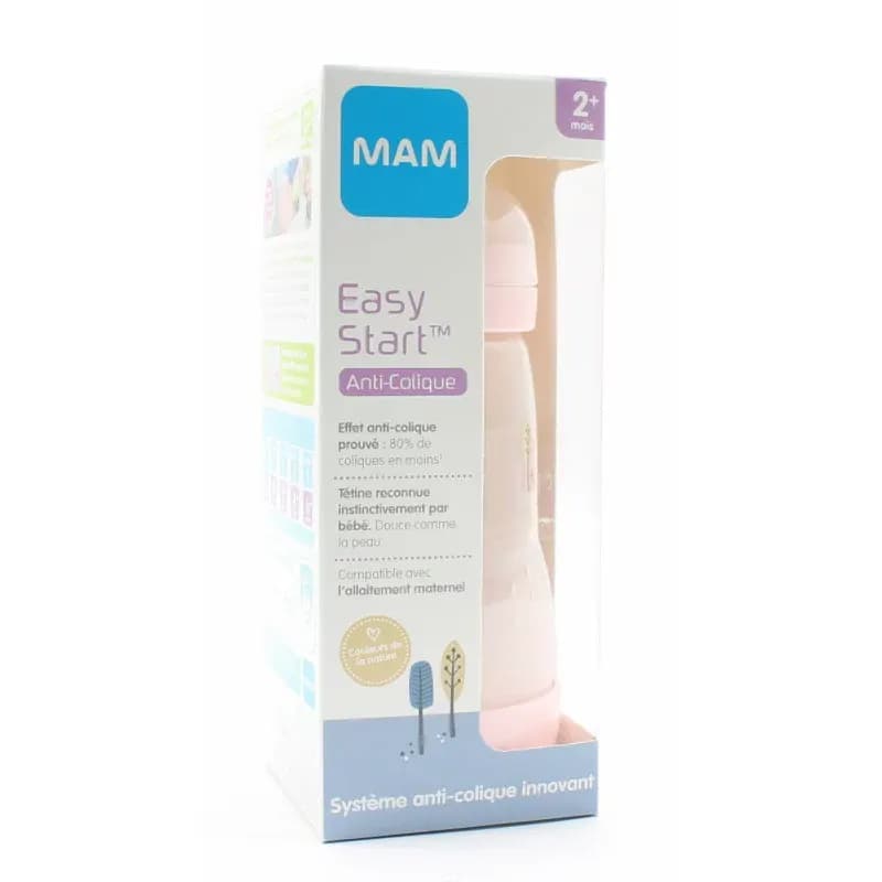 MAM BIB E ST A/COL BLUSH D2 260ML — Pharmacie Européenne 24/24 de la place de clichy
