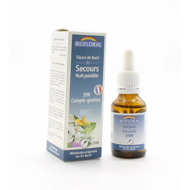 BIOFLORAL FLEUR BACH NUIT GTTE25ML — Pharmacie St Honoré - Amiens