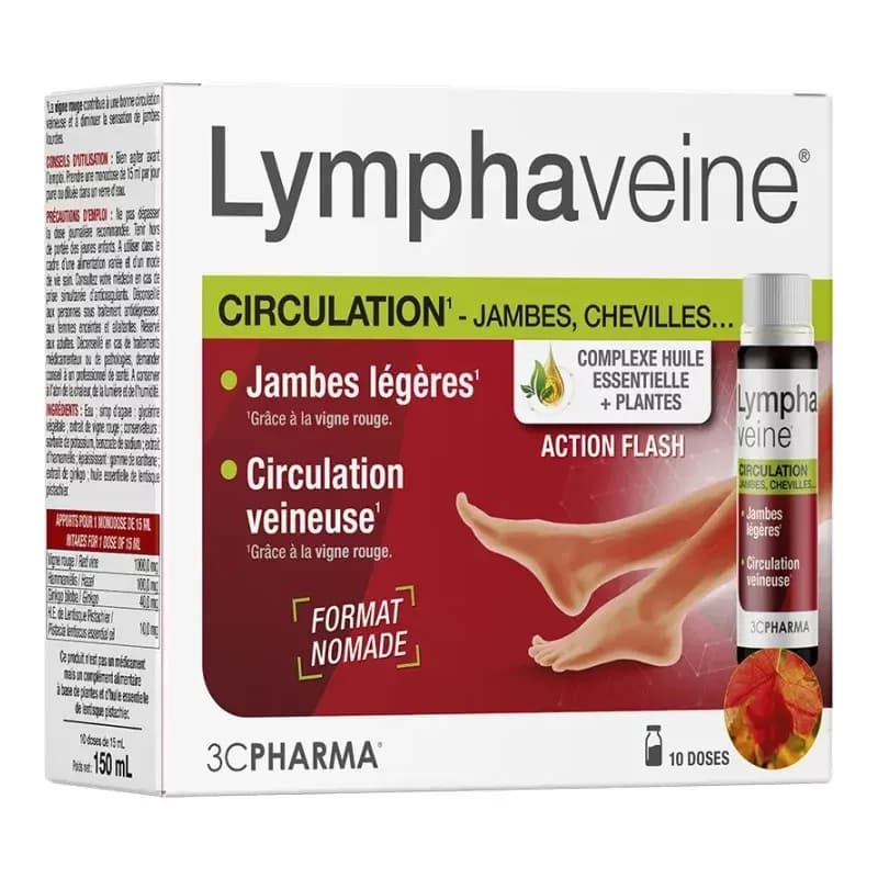 3C PHARMA LYMPHAVEINE MONODOSES 10 — Pharmacie Palm Beach