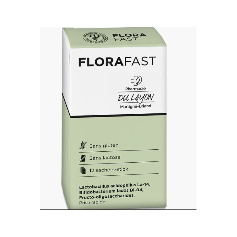 Unifarco Florafast Probiotiques Poudre Sachet 12 — Pharmacie Du Pont Nely - Trouville-sur-Mer