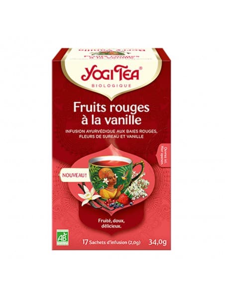 YOGI TEA FRUIT ROUGE VANIL SACH 17 — Pharmacie de Norelan