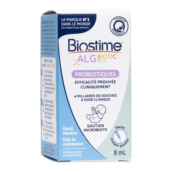 BIOSTIME ALG BIOTIC PLUS 8ML — Pharmacie SO OUEST