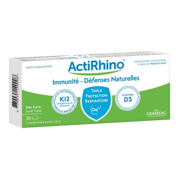 ACTIRHINO IMMUNITE CPR A SUCER 30 — Pharmacie Du Pont Nely - Trouville-sur-Mer