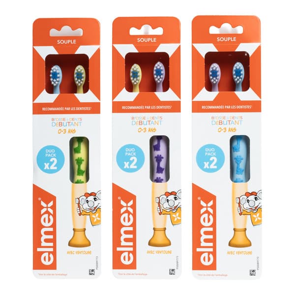BDEN ELMEX SOUPLE ENF 0-3ANS DUO — Pharmacie Fellous