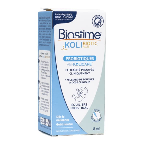 BIOSTIME KOLI BIOTIC PLUS 8ML — Pharmacie SO OUEST
