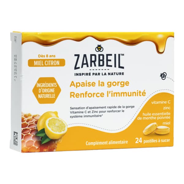 ZARBEIL GORGE IMMUNITE MIEL PAST24 — Pharmacie Pharmavance Saint Ouen