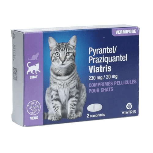 VIATRIS PYRANTEL/PRAZIQ CT CPR 2 — Pharmacie Saint Agricol
