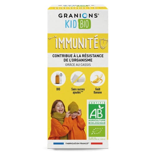 GRANIONS ENFANT IMMUN BANAN125ML — Grande Pharmacie de la Rode