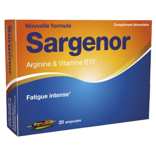 SARGENOR ARG VIT B12 AMP 20 — Pharmacie Pharmavance Saint Ouen