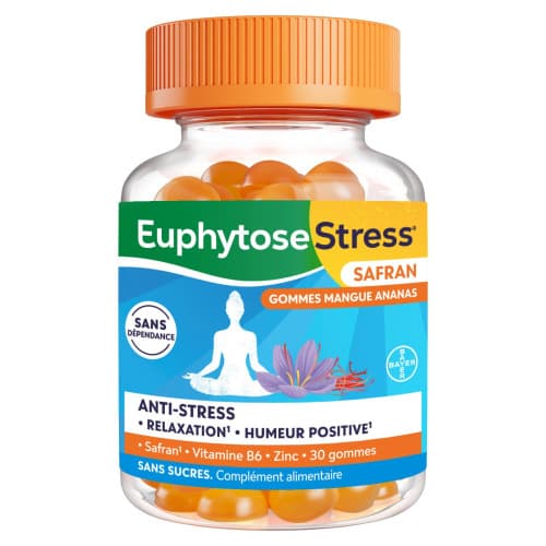 EUPHYTOSE STRESS SAFRAN GUM 30 — Pharmacie Dionysienne
