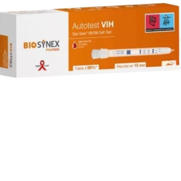 BIOSYNEX AUTOTEST VIH STAT-VIEW X1 — Pharmacie Pharmavance Saint Ouen