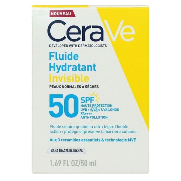 CERAVE SOL FLUIDE HYDRA SPF50 50ML — Pharmacie Allauch Village