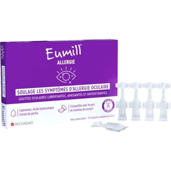 EUMILL GTT OCUL ALLERG UNID 0,5X10 — Pharmacie de la mairie
