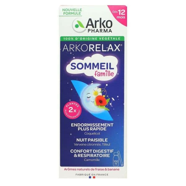 ARKORELAX SOMMEIL FAMILLE 100ML — Pharmacie SO OUEST