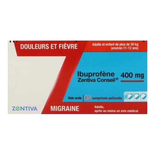 IBUPROFENE 400MG ZTV CONS 15. — Pharmacie Pharmavance Le Chesnay