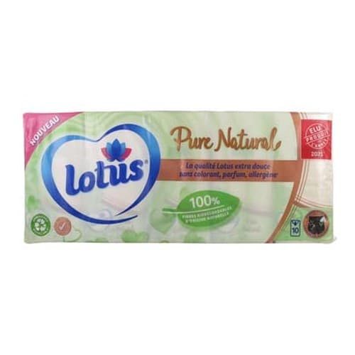 MOUCH LOTUS PURE NATURAL PAQ 10 — Pharmacie plaisance