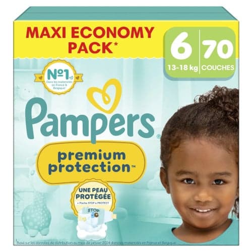 COUCH PAMPERS PREM PROT MAXI T6 70 — Pharmacie Sainte-honorine / la cité
