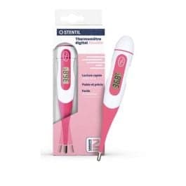 STENTIL THERMOMETRE RECT FLEX ROSE — Pharmacie de la mairie - Vichy