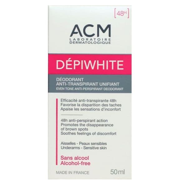 Acm Depiwhite Deodorant Antitranspirant Unifiant 50ml — PHARMACIE DE LA GARE Nancy